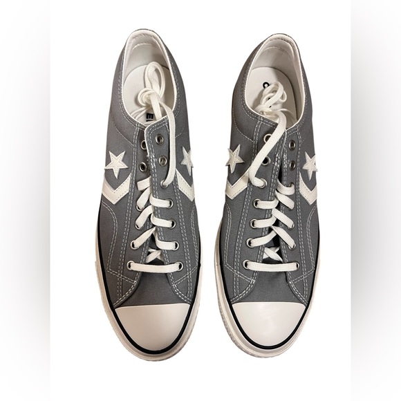 Converse Star Player Ox Gray White Low Top NIB — 12 - Picture 3 of 6
